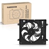 A-Premium Engine Radiator Cooling Fan Assembly | Compatible with Select Jeep Models - JK Series Wrangler 2007 2008 2009 2010 2011, V6 3.8L - Replace# 55056642AB, 55056642AC