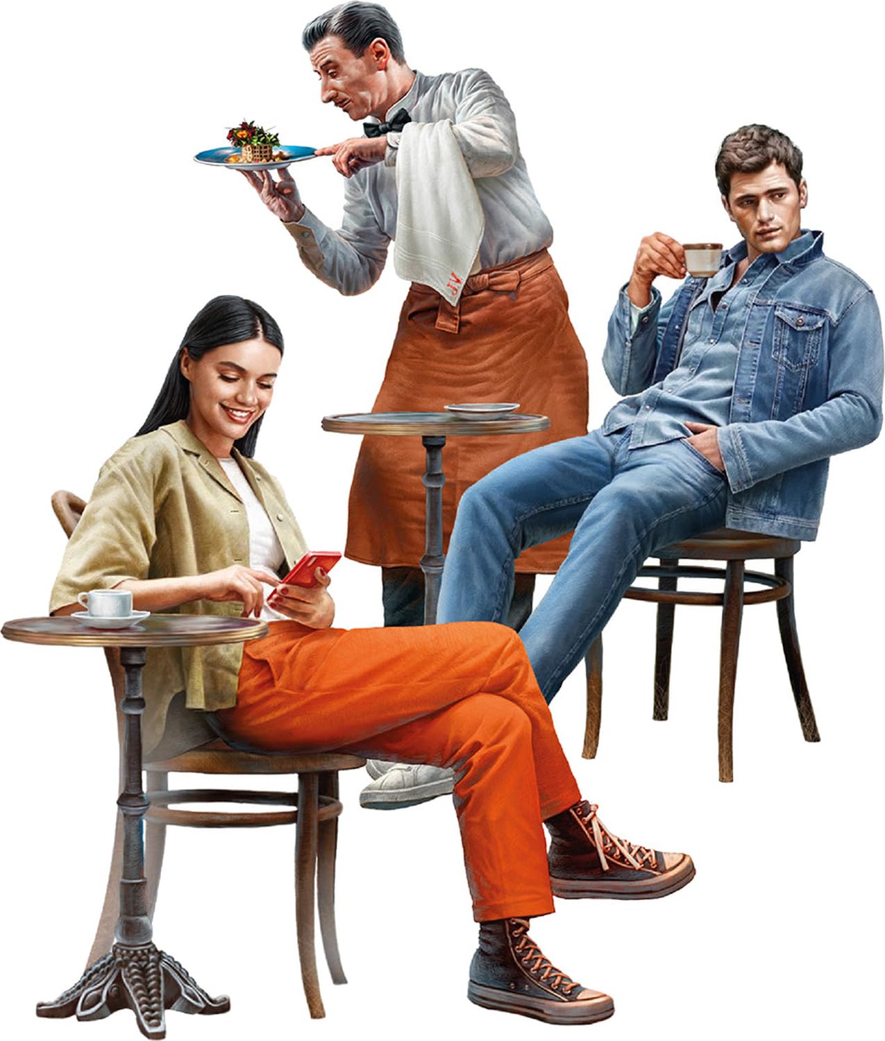 Miniart 1:35 - Modern Cafe Visitors Set #1