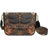 Sannovo Womens Crossbody Clutch Purse Small Shoulder Purse with Wide Strap Square Crossbody Bag for Travel Party