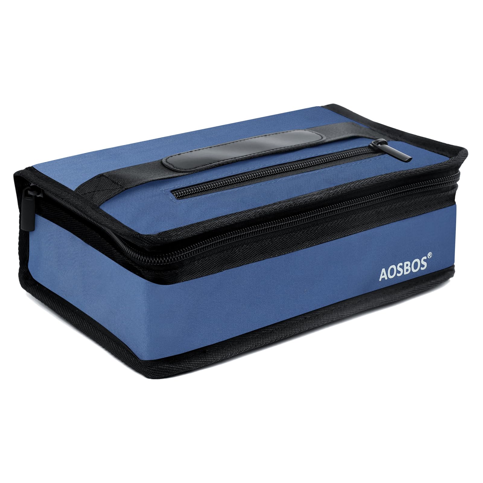 Aosbos Insulated Lunch Bag for Men Women Kids Adults, 3.5L Small Lunch Box Cool Bags with Soft Handle, Reusable Portable Cooler Snack Pouch for Work Picnic School Outdoor