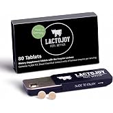 LactoJoy Lactase Pills 14,500 I 80 Pieces I Powerful Lactase Enzymes for Lactose Intolerance I Ultra Pure Lactase for Improved Digestion I No Silicon Dioxide, No Artificial Flavors, No Sucralose