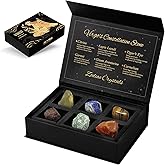 Virgo Crystals Gift Set, Zodiac Signs Healing Crystals Birthstones with Horoscope Box Set Virgo Astrology Crystals Healing Stones Gifts