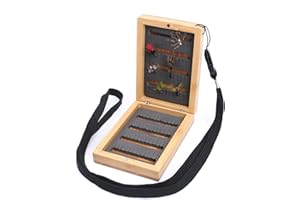 Maxcatch 12 pcs Tenkara Flies Trout Fishing Japanese Fly Pattern with Fly Box