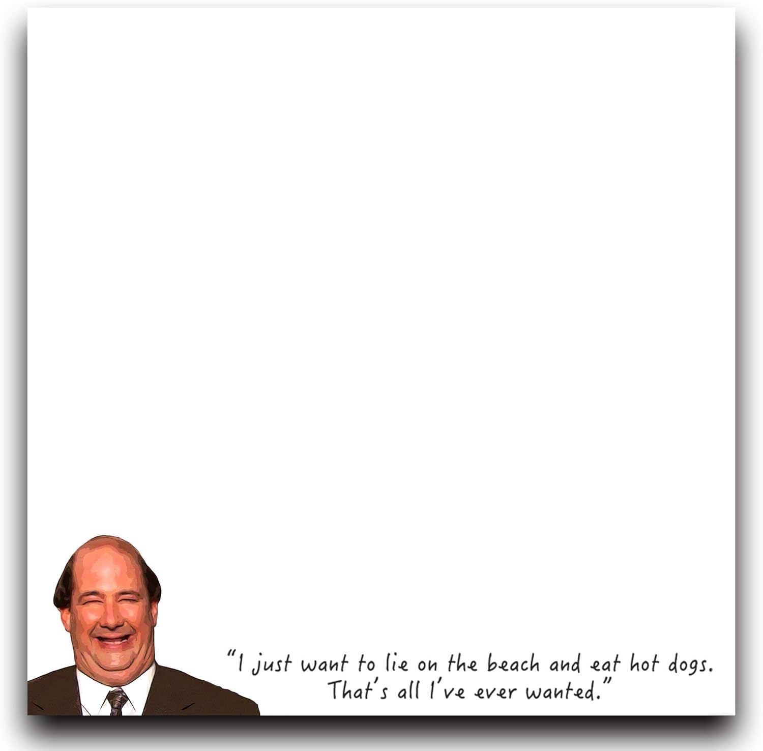 Sticky Notes, Memes, Funny, Pads 3" x 3 inch White Stick