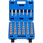 Orion Motor Tech 150pc Oil Drain Plug Repair Kit in M13 M15 M17 M20 M22 Sizes, Metric Oil Drain Pan Thread Repair Kit with Cr