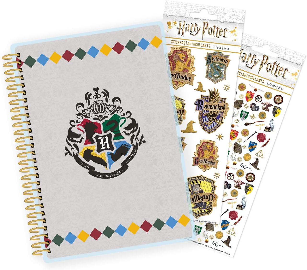 Paper House Productions SET0046 Harry Potter Mini Planner and Sticker Bundle includes 12 Month Planner Laminated Cover, 2 Sticker Styles