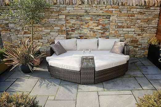 Amazon Com Direct Wicker Marrakesh Outdoor 4 Pieces Brown Wicker