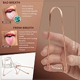Y-Kelin Copper Tongue Scraper Brush Set - 2 Pcs for Oral Care view 4