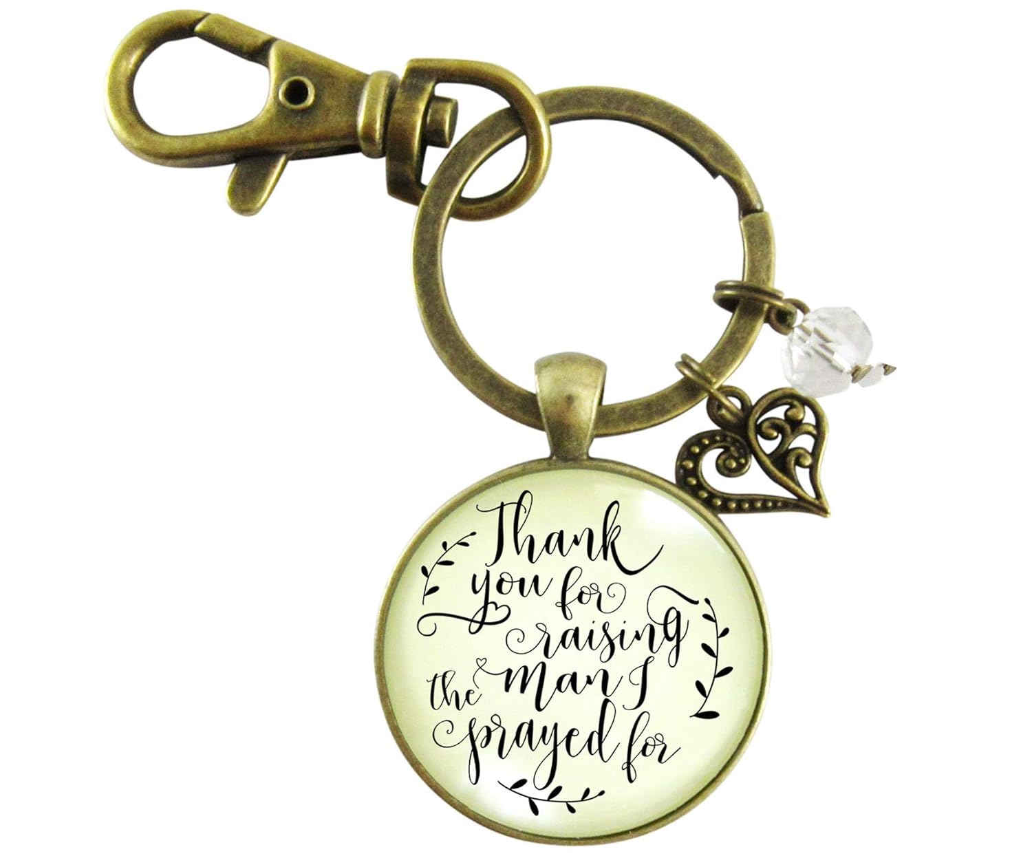 Gutsy Goodness To Her Mother in Law Keychain Thank You Raising Man I Prayed For Christian Wedding Gift