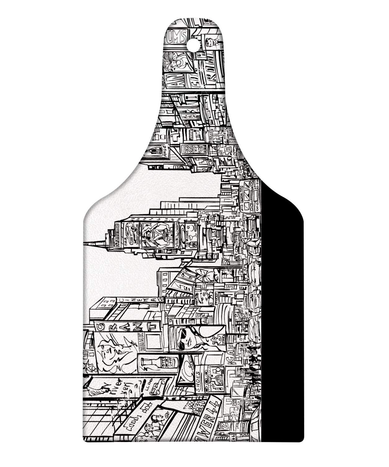 Amazoncom Lunarable New York Cutting Board Times Square