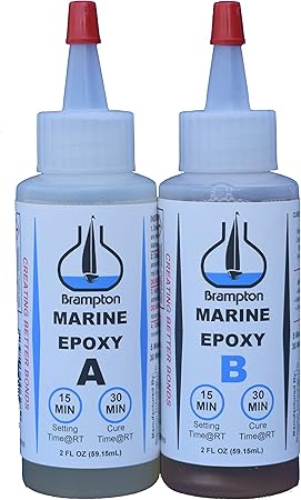 Amazon Com Brampton Marine Epoxy Strong Bonding For Boat Repair Bonds In 30 Minutes Water Resistant 4 Ounces Home Improvement
