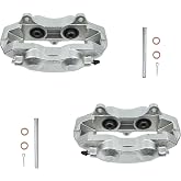 Autoround 187020+187019 Rear Left Right Disc Brake Calipers without Bracket | Compatible with Chevrolet Corvette 1965-1982, Corrosion-resistant, Direct-fit