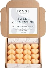 Fosse Living Sweet Clementine Wax Melts 16pc Vegan Natural UK Handmade