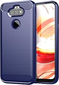 GSDCB Compatible with LG Aristo 5 Case, LG Aristo 5 Plus Case, LG K31 Case, LG Risio 4 Case, LG Phoenix 5 Case, LG Fortune 3 Case, LG K8X Case, Shockproof Phone Case with Soft TPU Slim Fit (Navy Blue)