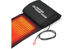 REHOSEUP 20FT Sewer Hose with Heated Sleeve,Black Rv Sewer Hose kit ，Sewer Hose for Rv Camper/Rv Accessories,Patent No. : 12,092,251 (20FT Sleeve)