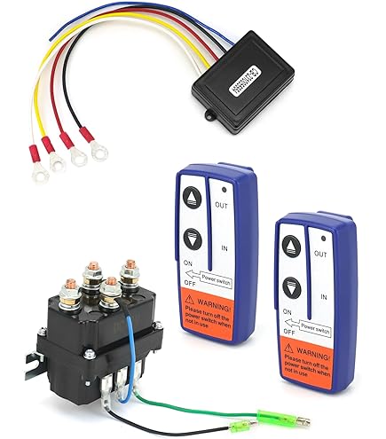 Kit Télécommande Treuil Sans Fil 12V 24V - Récepteur + 2 Manettes Pour Camion ATV SUV