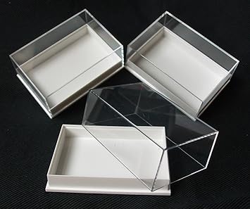 12 PLEXIGLAS-MUSTER, IDEAL FÜR FOSSILIEN, METEORITEN, DIE AUSREICHEND, COINS.ETC.