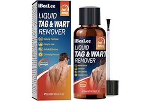 YUEJOIKL Skin Tag Remover, Fast Acting 12% Salicylic Acid Wart Remover Liquid, Maximum Strength Wart Removal Freeze Off for Common Warts, Plantar Warts, Genital Warts, Corns, Callus 20ML