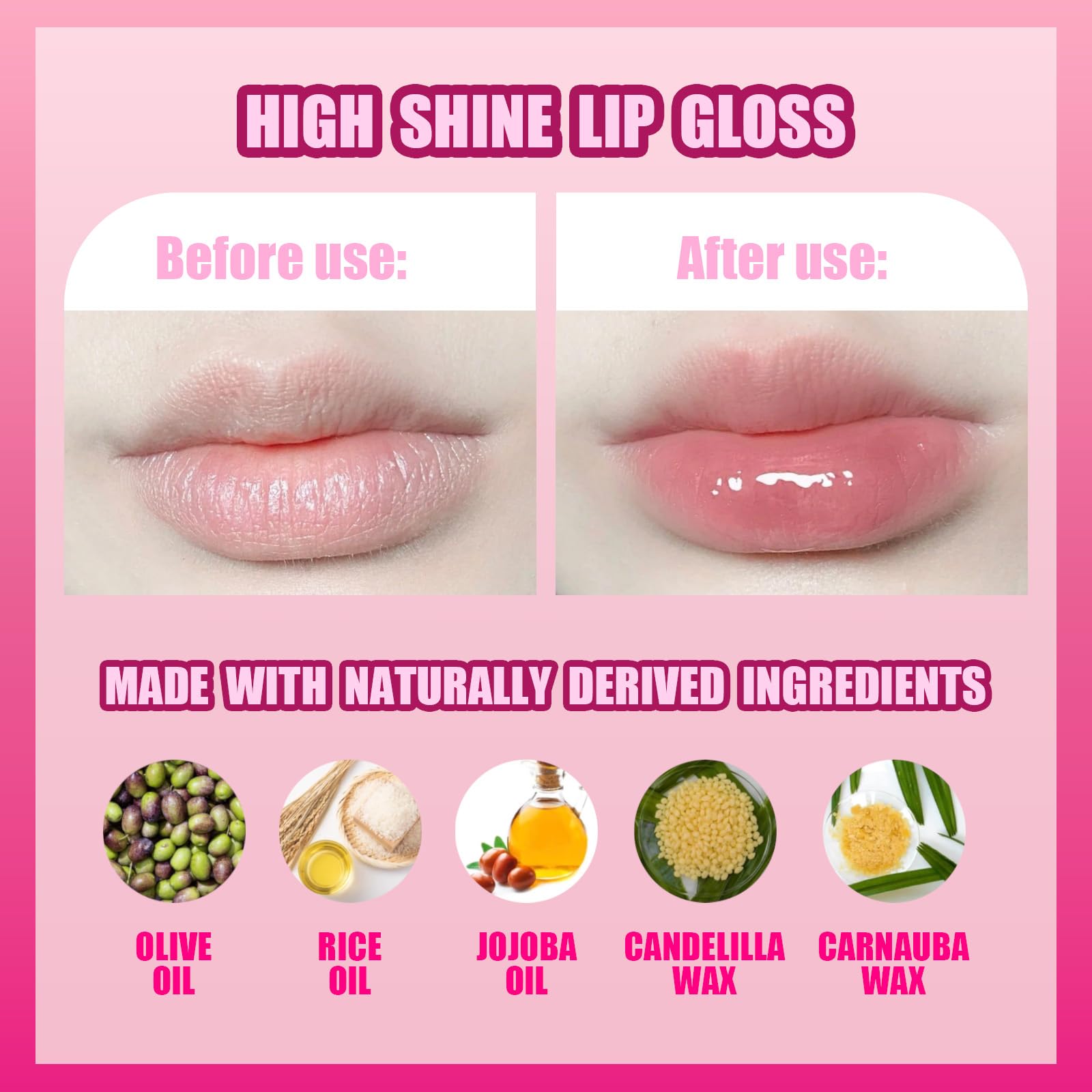 Barbie Lip Gloss with Acrylic Stand for Storage and Display, Plant Based Lip Gloss, Perfect for Parties, Sleepovers, Makeovers, Birthday Gift for Girls, Age 3+, by Townley Girl