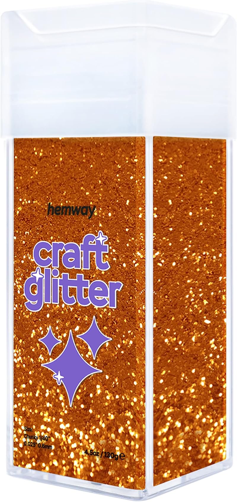 Hemway Copper Glitter Shaker 130g Chunky for Resin Epoxy Crafts