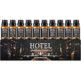 Hotel Collection Diffuser Essential Oil Gift Set,Hotel Scents for Home,Stress Relief Air Freshening,My Way,The Beach Villas and Other Luxury Hotel Scents