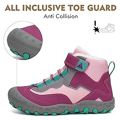 Mishansha Boy's Girl's Warm Outdoor Hiking Shoes
