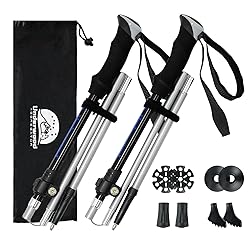 Trekking Poles Collapsible Hiking Poles - 2 Pack
