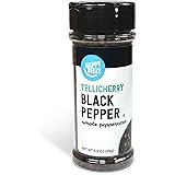 Amazon Brand - Happy Belly Tellicherry Black Pepper Whole Peppercorn, 3.5 Oz