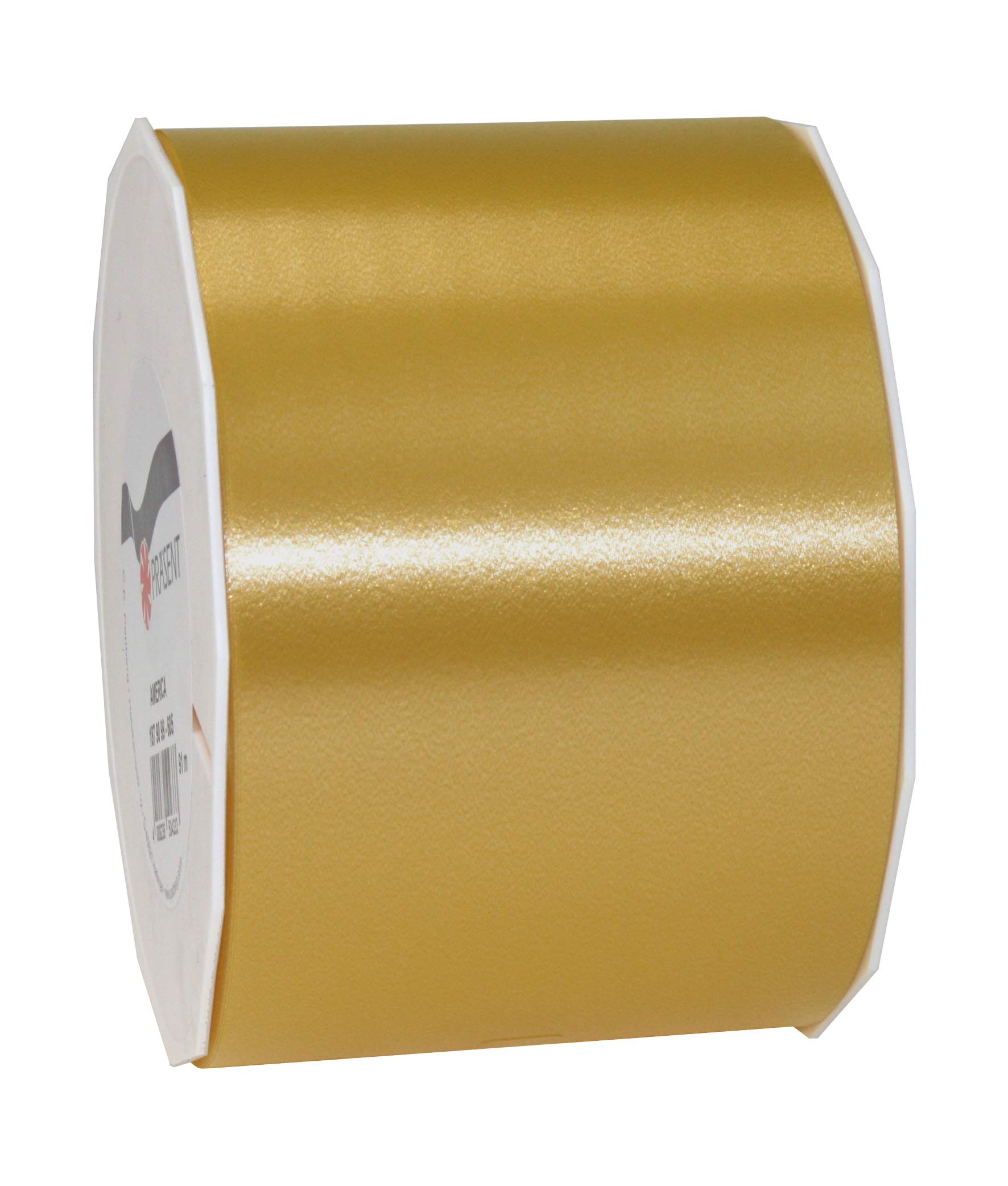 Präsent - America Curling Ribbon Gold 90 mm Width, 91 m Length