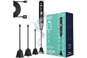 BGICK Upgraded Resin Mixer, Handheld Rechargeable Mixer with Minimizing Bubbles,Epoxy Resin Mixer for Resin, Silicone Mixing, Resin Molds, Resin Supplies, DIY Crafts (Included 4 pcs Paddles) Black