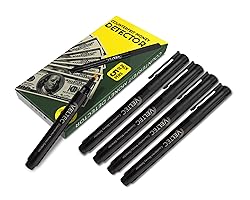 Counterfeit Money Detector Pen (5 Pack) - Easy to
