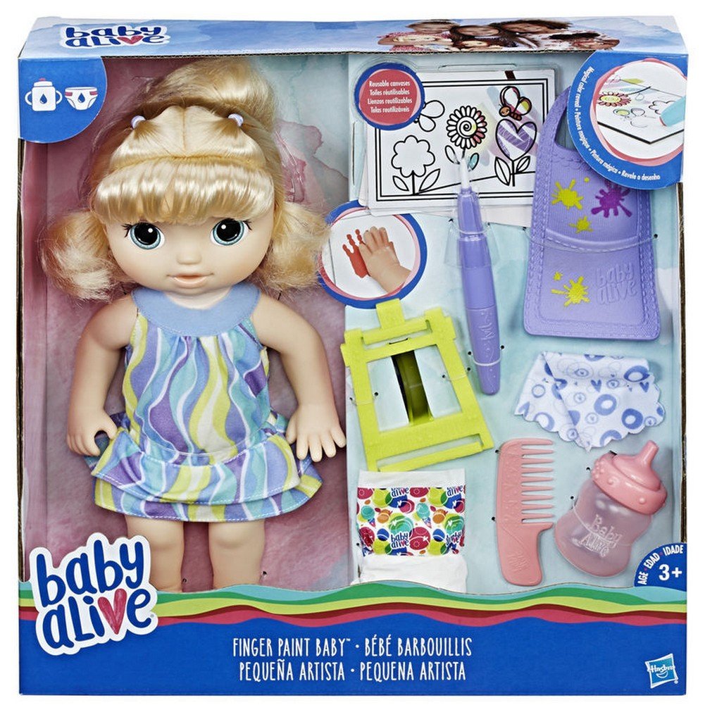 Baby Alive Finger Paint Baby Doll Set 630509518210 eBay