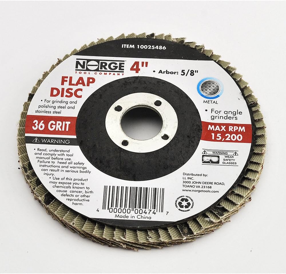 Angle Grinder Flap Disc 4 36 Grit Home Improvement