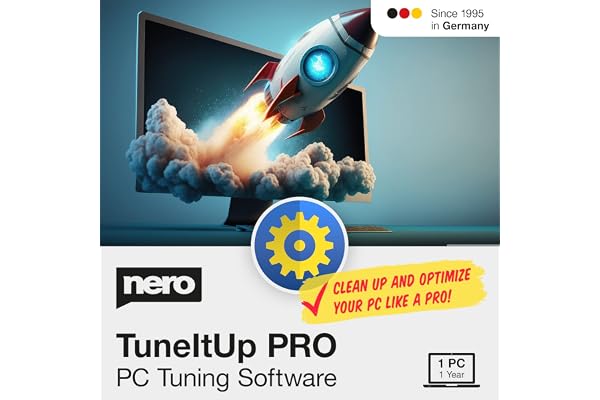 Nero TuneItUp Pro | PC Tuning & Cleanup Software | Speed Up Your PC | Start Windows Faster | Boost Web Browsing | Optimize Your Operating System | Annual License | 1 PC | Windows 11/10/8/7