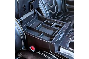 TACOBRO Center Console Organizer Compatible with 2014-2017 2018 2019 2020 2021 Tundra Accessories, Crewmax Interior Armrest U
