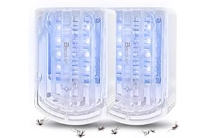 Buzzeap 2026 New Indoor Bug Zapper, 10 LED UVA Light Mosquito Killer with Removable Tray, 1200V High-Voltage Electric Grid, S
