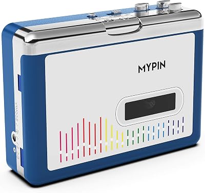 MYPIN Cassette Player Portable Bluetooth Walkman Auto-Reverse 2 AA or USB