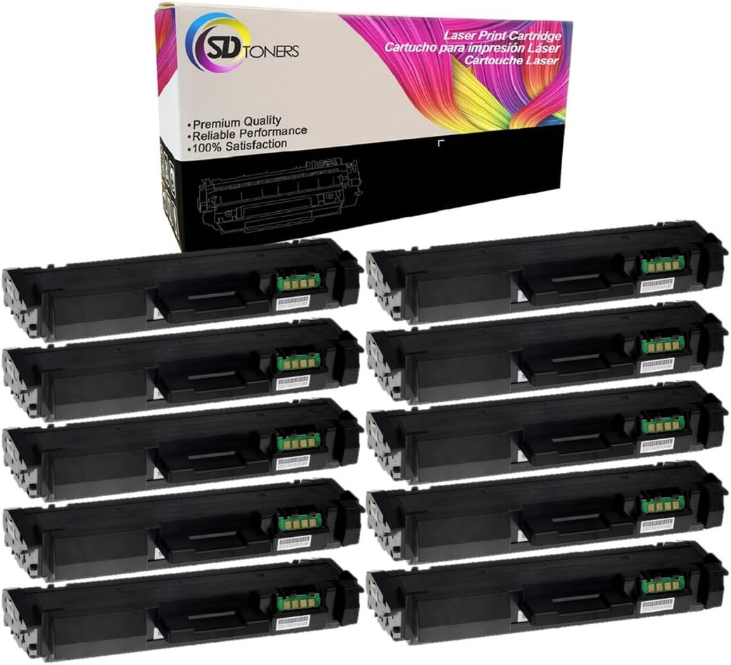 SD Toner 10PK Compatible Black Toner Cartridge for Samsung 116 MLT-D116L for CL-M2625D SL-M2675F SL-M2825DW SL-M2835DW SL-M2875FD SL-M2875FW SL-M2885FW