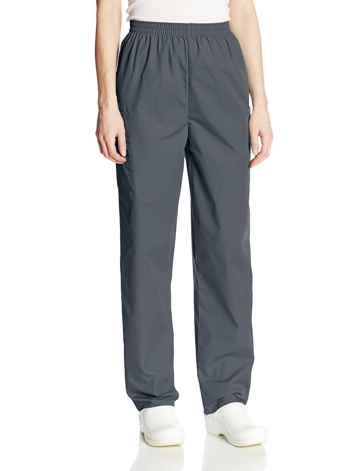 Scrubs Pewter Cherokee Scrubs Workwear Natural Rise Pull On Cargo Pants