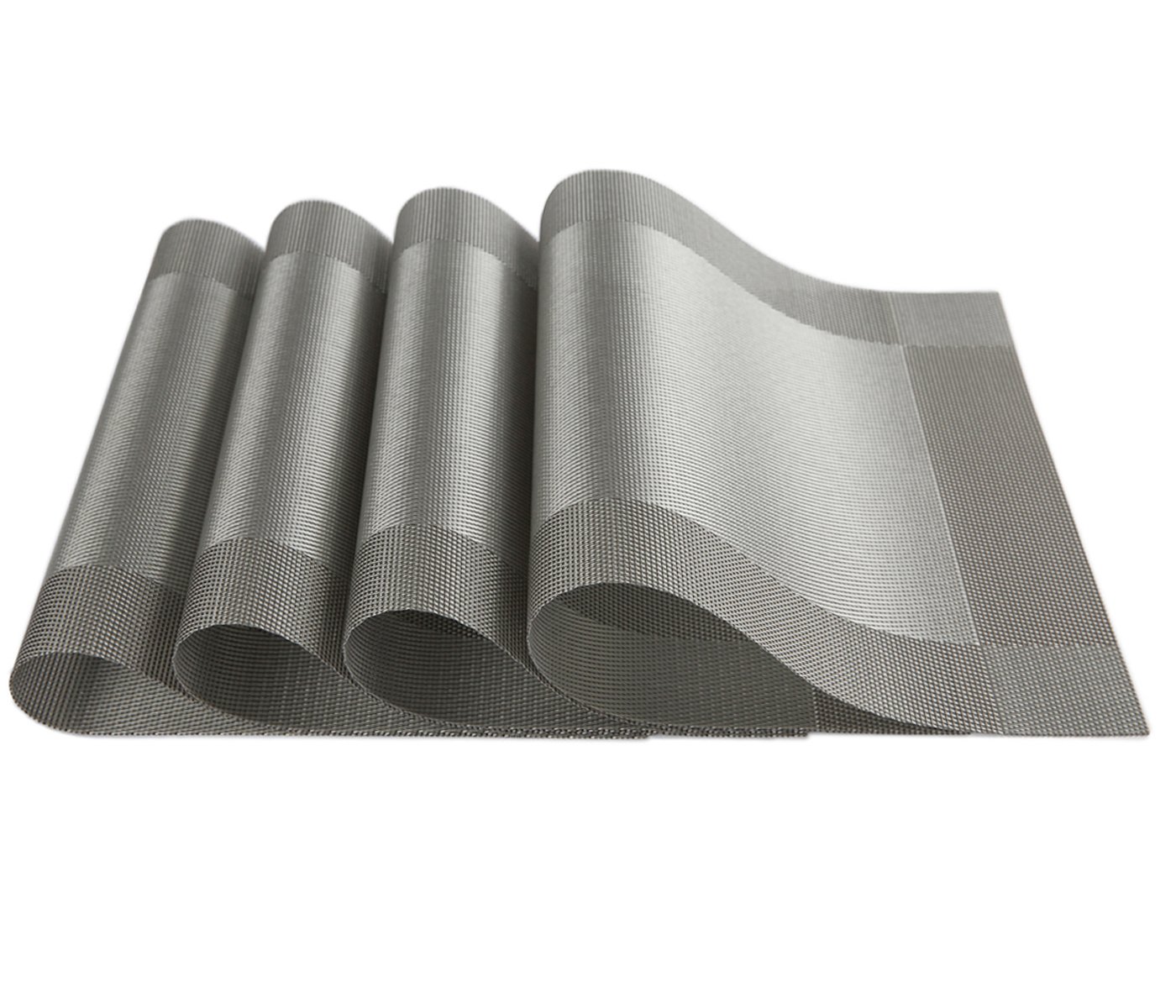 SICOHOME Placemats Set of 4,Grey Vinyl Placemats Buy Online in United