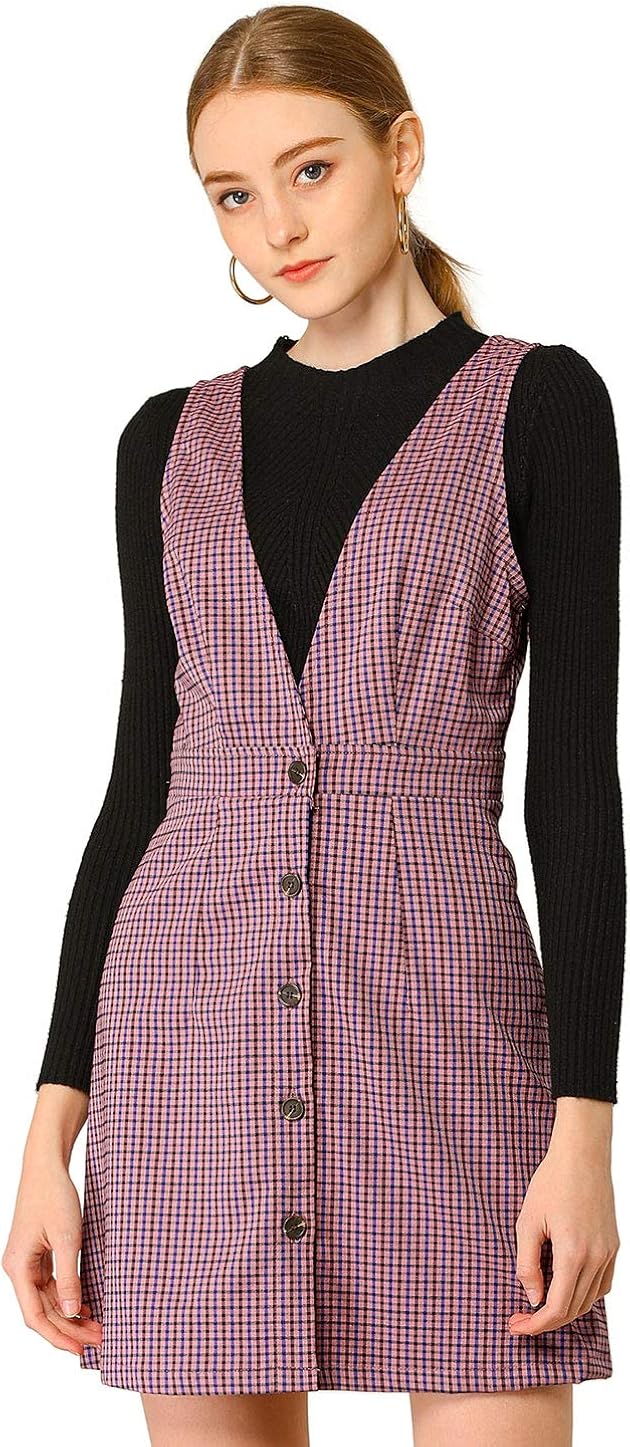 houndstooth overall dress