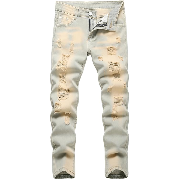 Amazon.com: ROCKSTAR ORIGINAL Boys Shake Beige Stacked Flare Jean