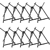 MEEDEN 10 Pcs Artist Tabletop Display Easel, Aluminum Tripod Easel for Painting, Collapsible Folding Frame Easel, Portable Lightweight Table Top Easel Stand, Hold Canvas Up to 24" x 30"