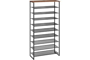 HOOBRO 10-Tier Shoe Rack, Large Capacity Shoe Organizer Shelf, Shoe Storage Unit for 27-36 Pairs of Shoes, for Entryway, Hall