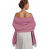 RUI VTRON Pashmina Shawl Wraps for Women Large Winter Scarf Soft Shawls and Wraps for Evening Dresses Shawl for Wedding