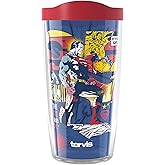 Tervis Warner Brothers DC Comics Superman The One and Only 85th Anniversary Made in USA Double Walled Insulated Tumbler Travel Cup Keeps Drinks Cold & Hot, 16oz, Classic
