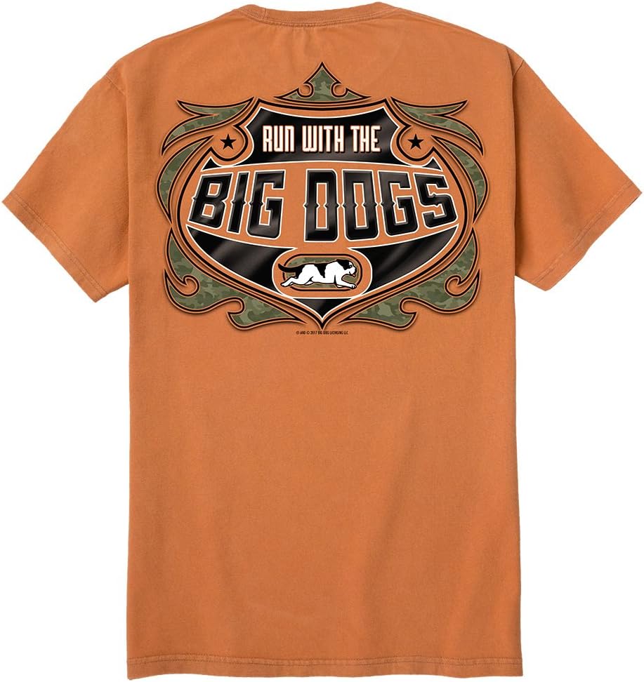 Big Dogs Run with Shield Vintage Washed Crew