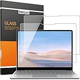 Megoo Surface Laptop Go 3 (2023) 12.4" Glass Screen Protector, 9H Hardness/Easy Installation/Ultra Clear/Tempered Glass, Also Compatible for Microsoft Surface Laptop Go 2/1(2020), 2 Pack
