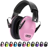 Dr.meter Ear Defenders Kids Pink 27.4dB SNR Hearing Protection Adjustable