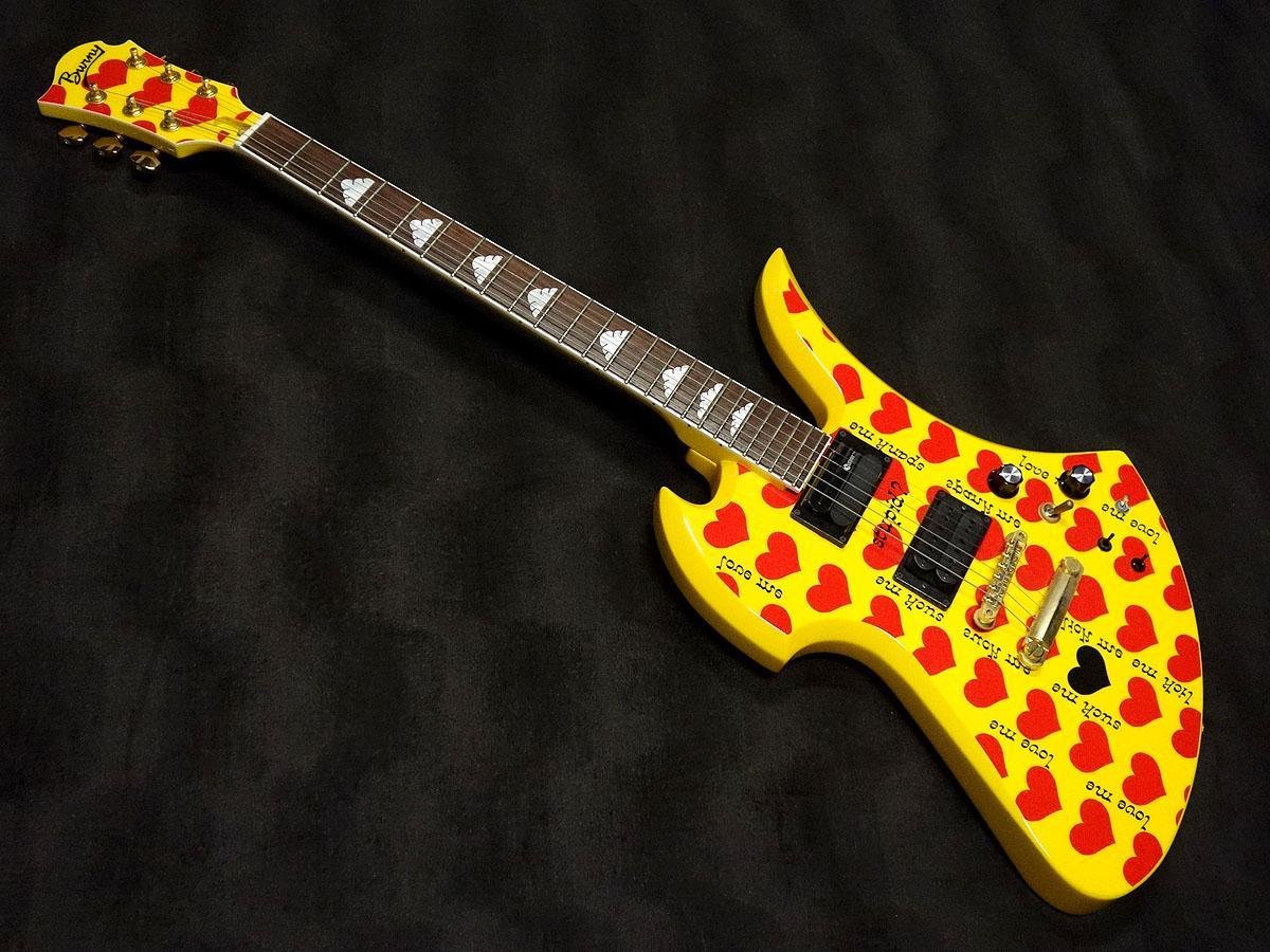 Used Burny MG145S HY "YELLOW HEART" Electric Guitar Amazon.co.uk